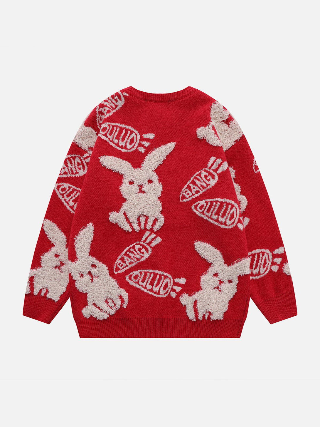 Helmiss - Flocking Rabbit Knit Sweater- Streetwear Fashion - helmiss.com