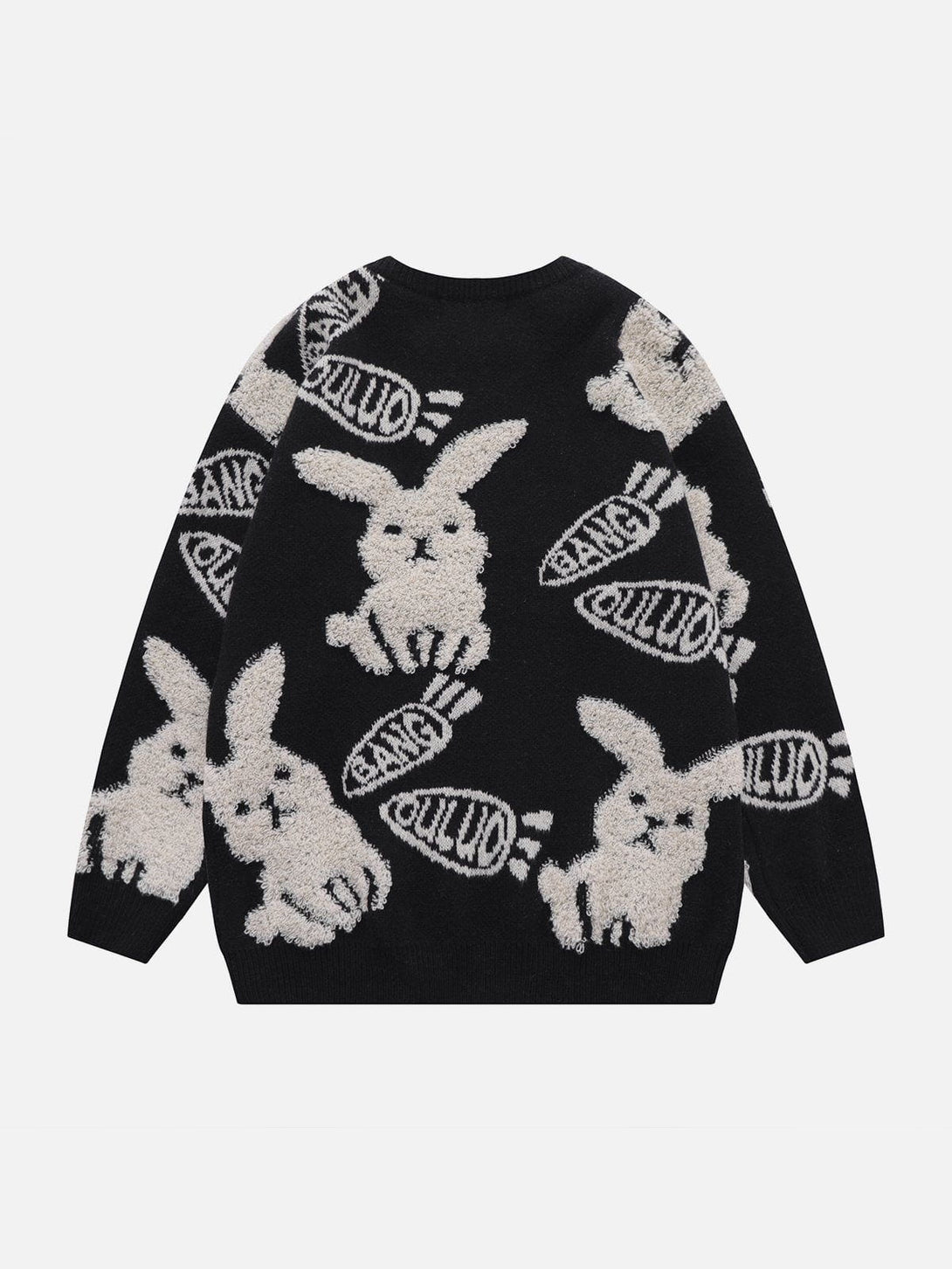 Helmiss - Flocking Rabbit Knit Sweater- Streetwear Fashion - helmiss.com