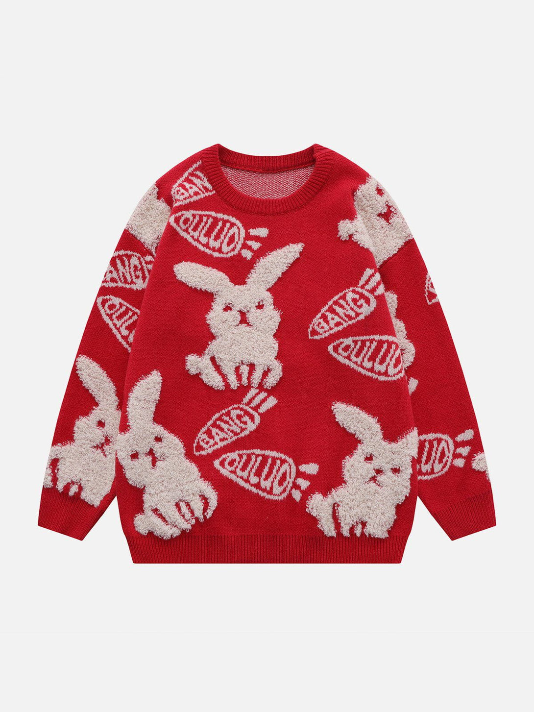 Helmiss - Flocking Rabbit Knit Sweater- Streetwear Fashion - helmiss.com