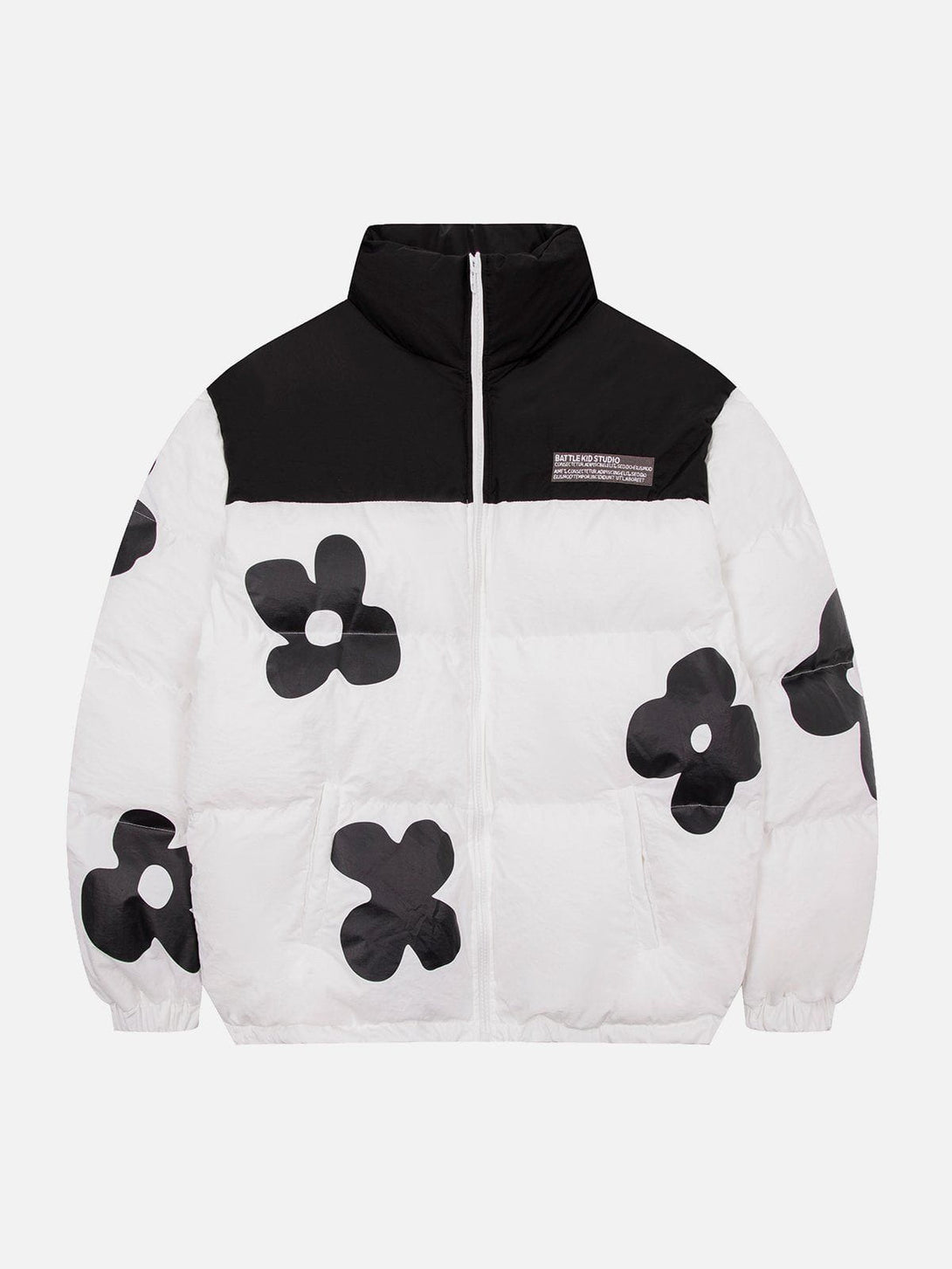 Helmiss - Flower Patchwork Winter Coat- Streetwear Fashion - helmiss.com