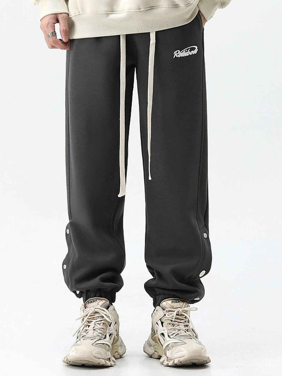 Helmiss - Foot Mouth Clasp Pants- Streetwear Fashion - helmiss.com