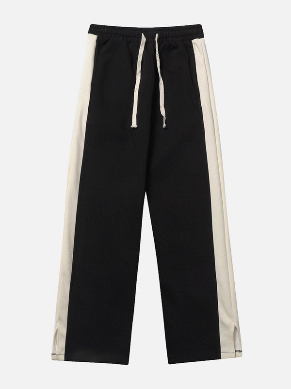 Helmiss - Foot Mouth Slit Sweatpants- Streetwear Fashion - helmiss.com