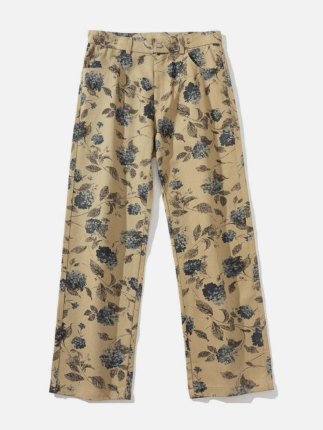 Helmiss - Full Flower Print Pants- Streetwear Fashion - helmiss.com