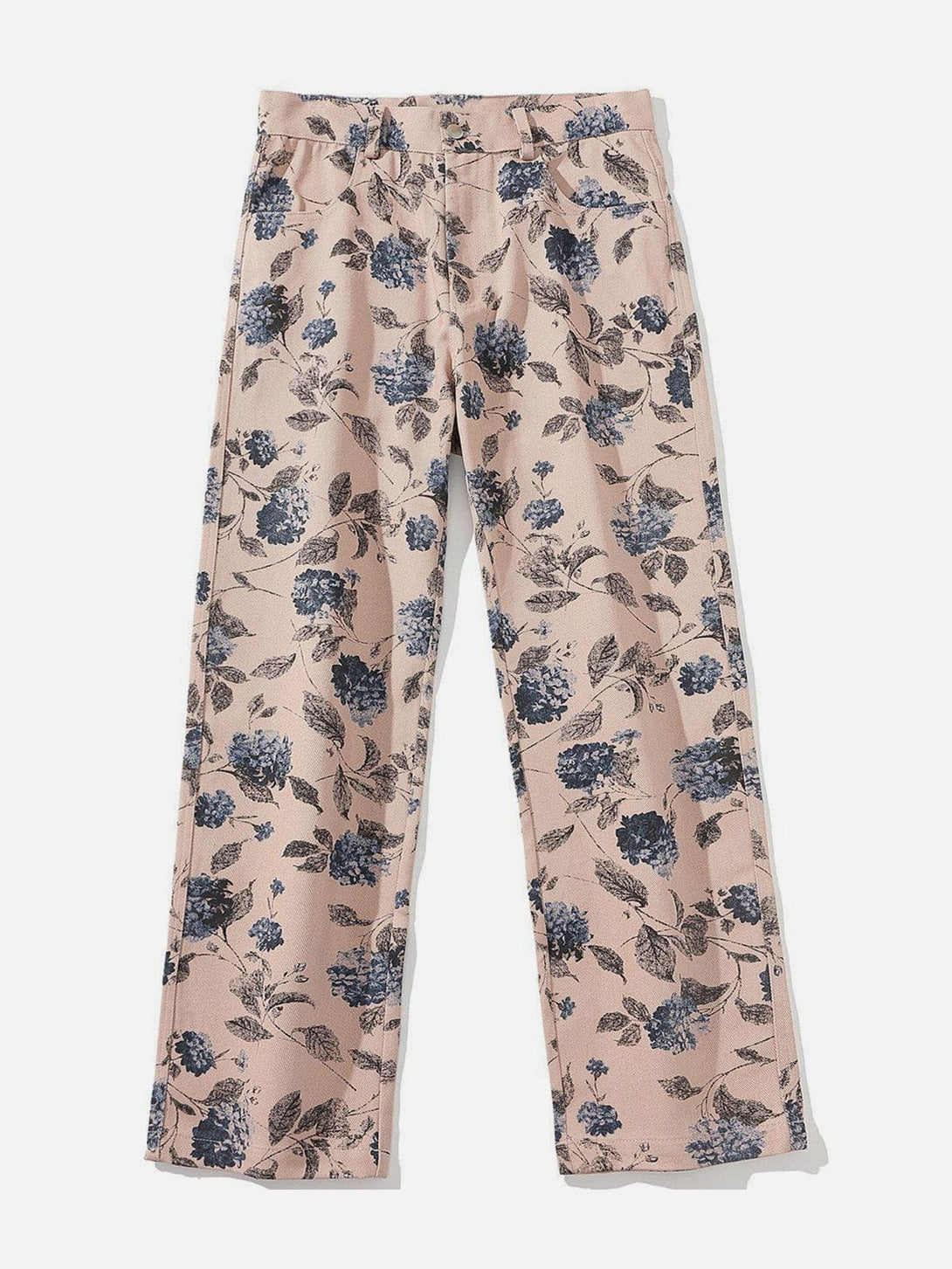 Helmiss - Full Flower Print Pants- Streetwear Fashion - helmiss.com