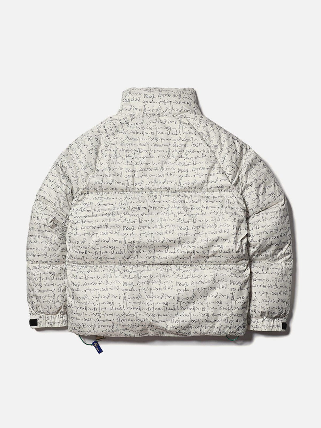 Helmiss - Full Print Letter Down Coat- Streetwear Fashion - helmiss.com