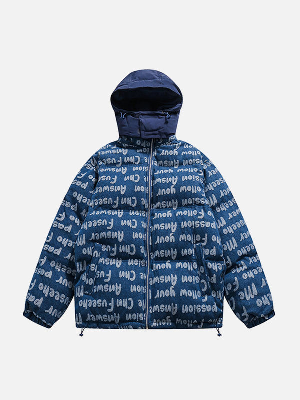 Helmiss - Fully Printed Removable Hat Winter Coat- Streetwear Fashion - helmiss.com