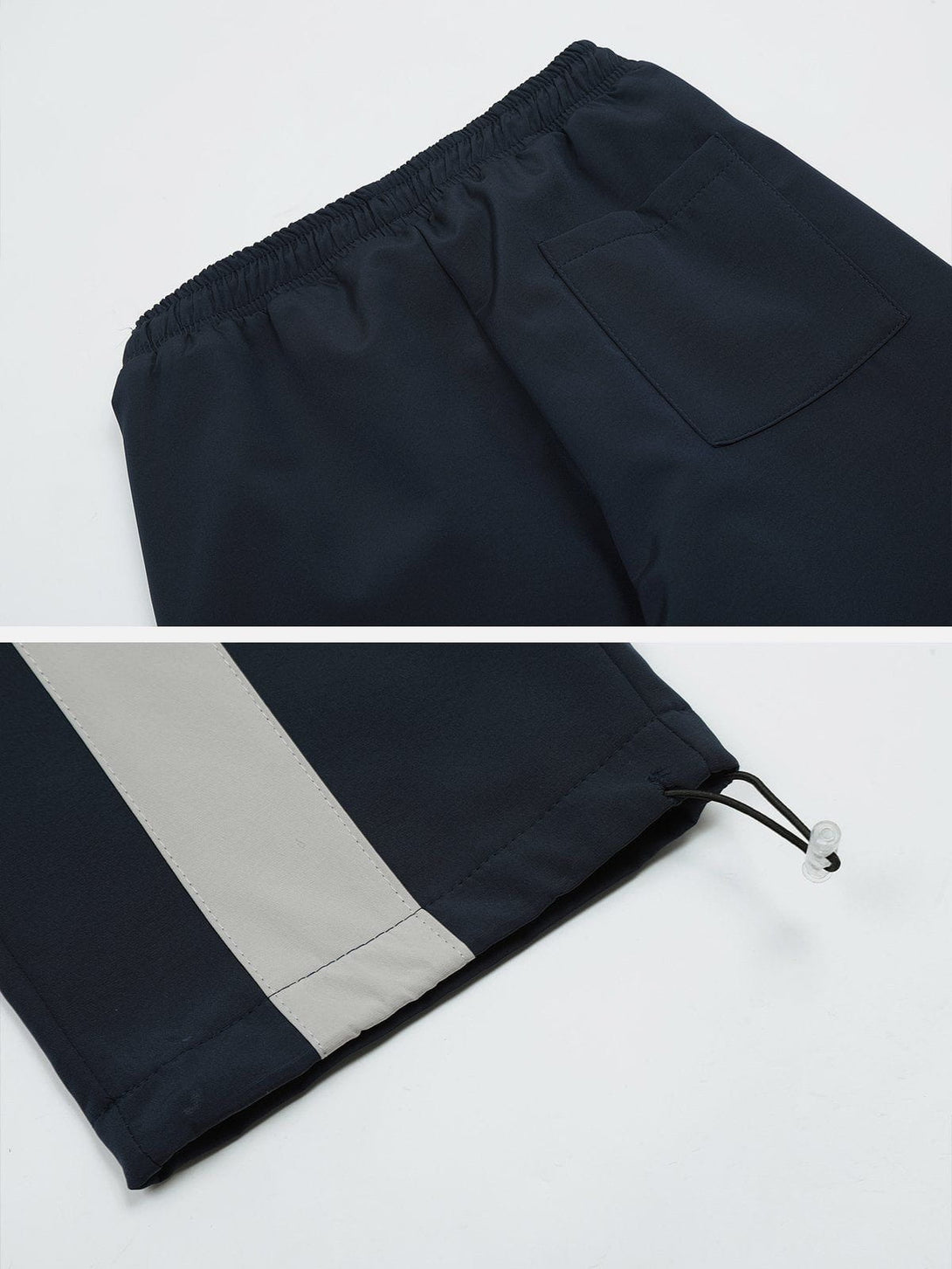 Helmiss - Functional Color Contrast Splicing Sweatpants- Streetwear Fashion - helmiss.com