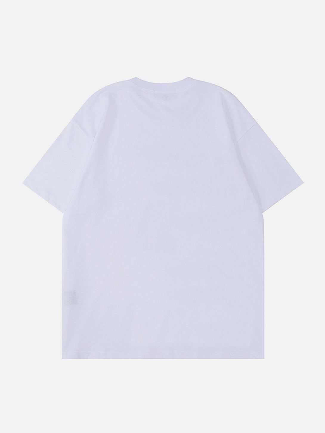 Helmiss - Fuzzy Letter Print Tee- Streetwear Fashion - helmiss.com