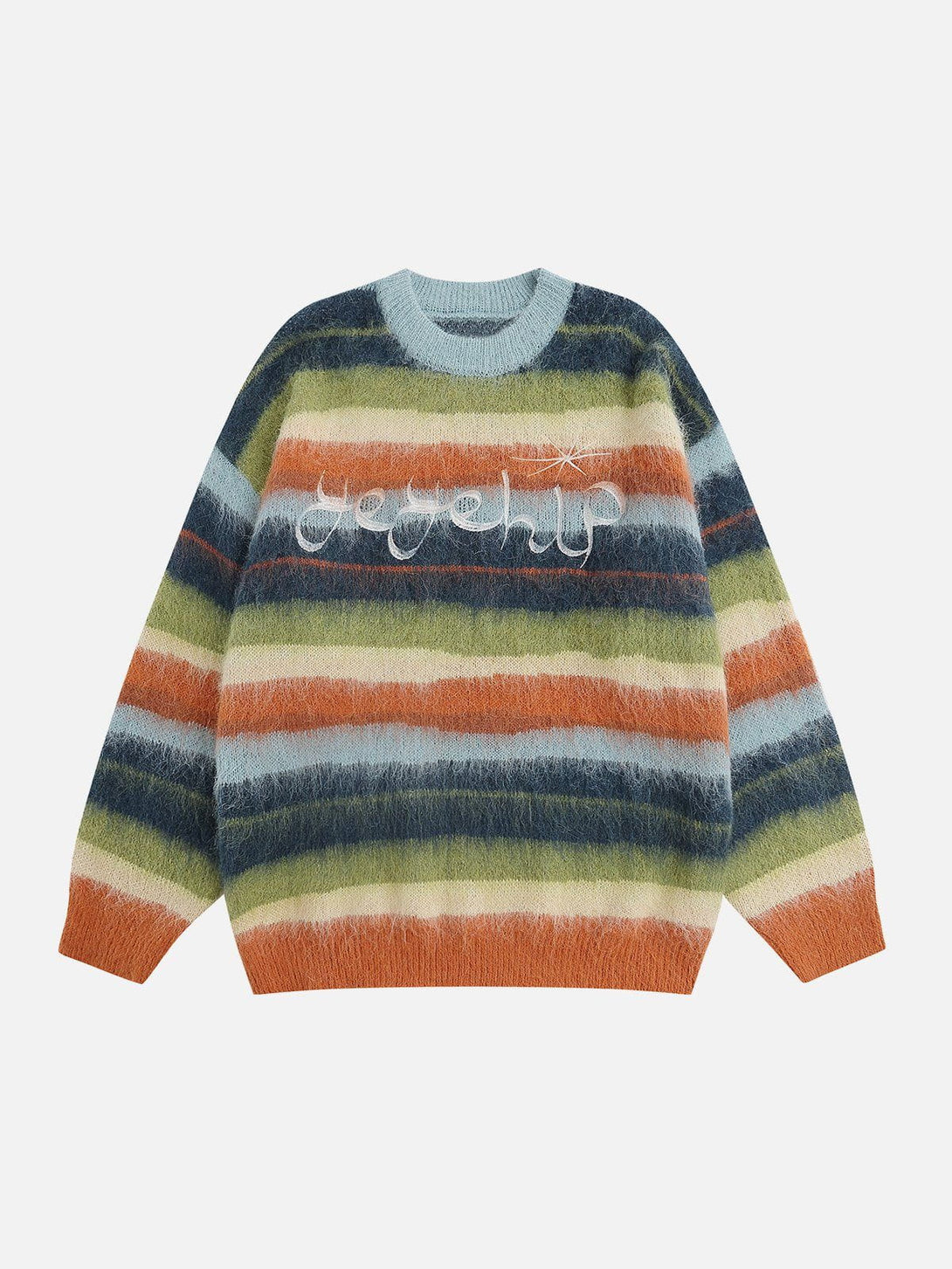 Helmiss - Gradient Clashing Colors Sweater- Streetwear Fashion - helmiss.com