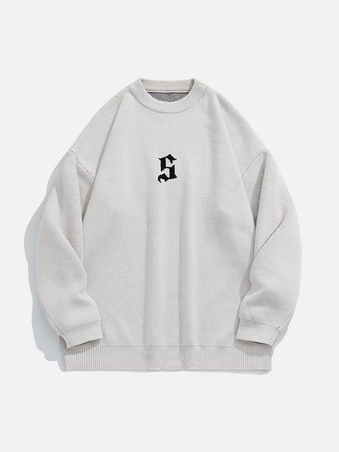 Helmiss - Gradient Letters Knit Sweater- Streetwear Fashion - helmiss.com