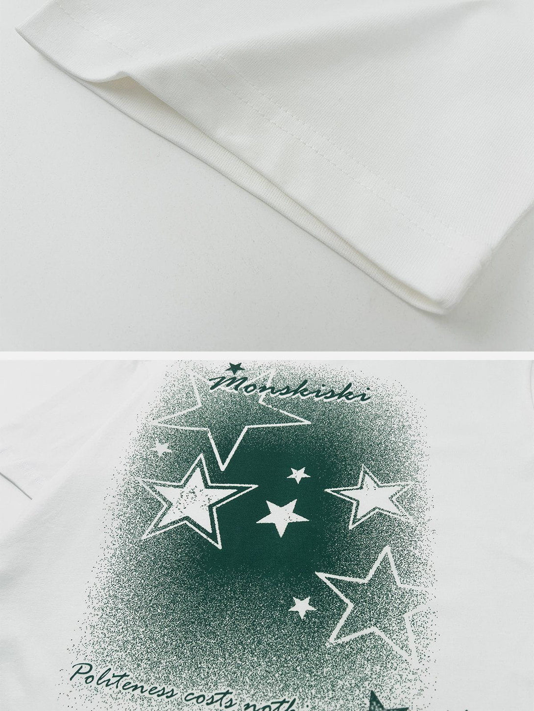 Helmiss - Gradient Star Print Tee- Streetwear Fashion - helmiss.com