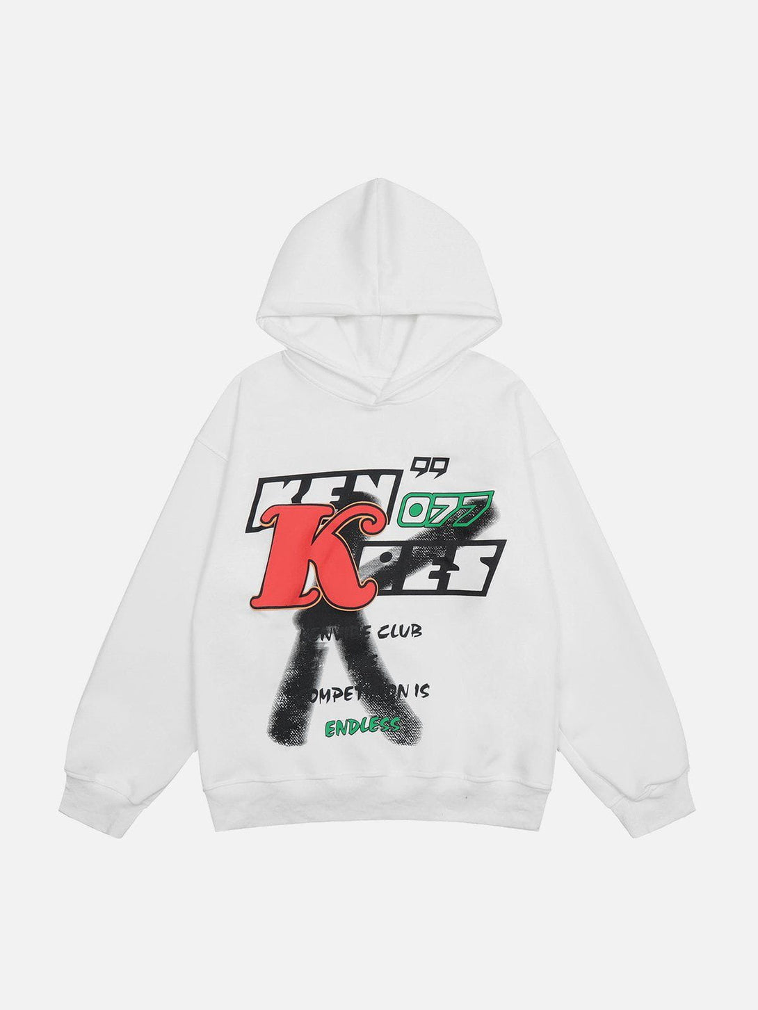 Helmiss - Graffiti Letter Print Hoodie- Streetwear Fashion - helmiss.com