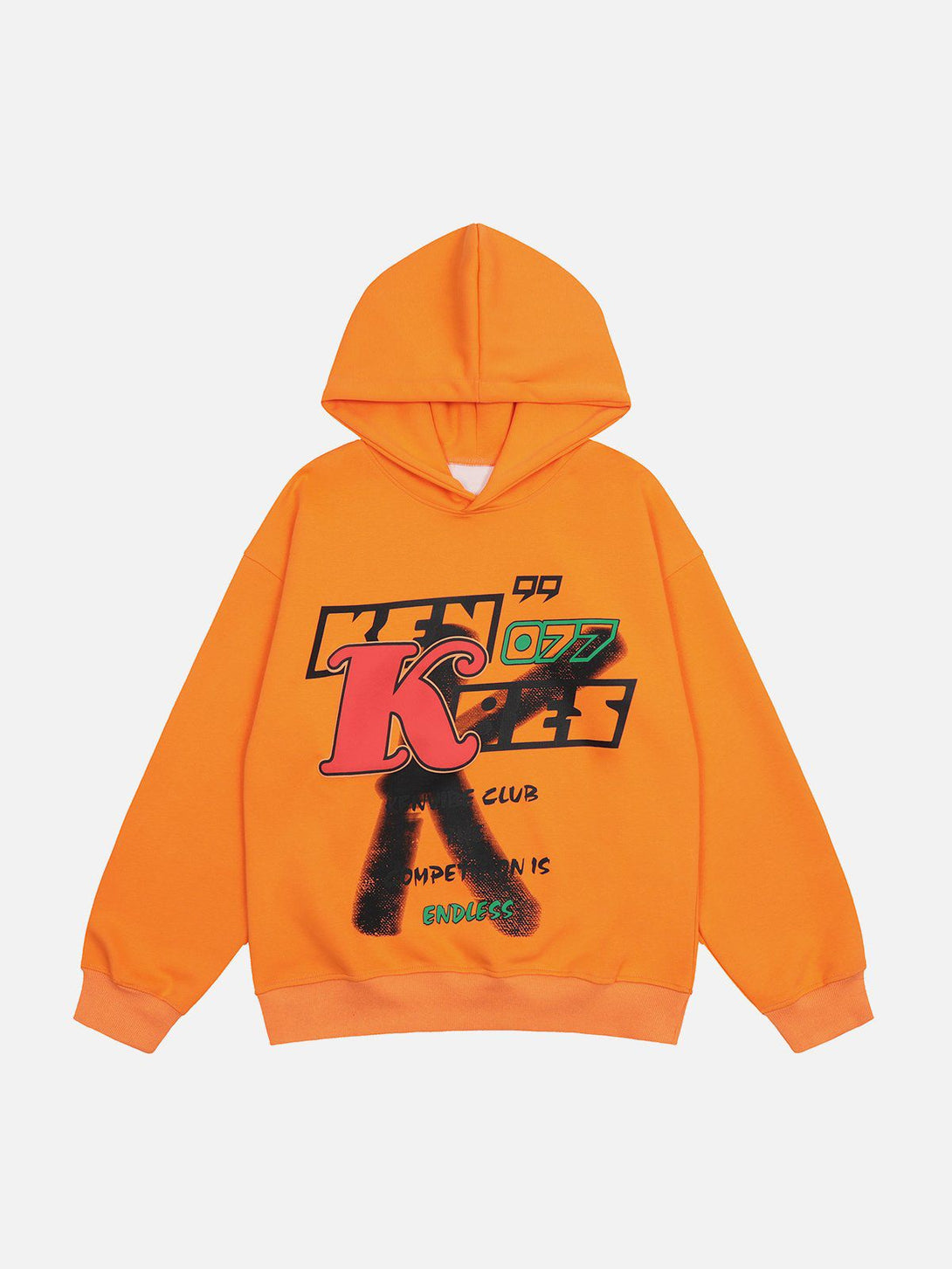 Helmiss - Graffiti Letter Print Hoodie- Streetwear Fashion - helmiss.com