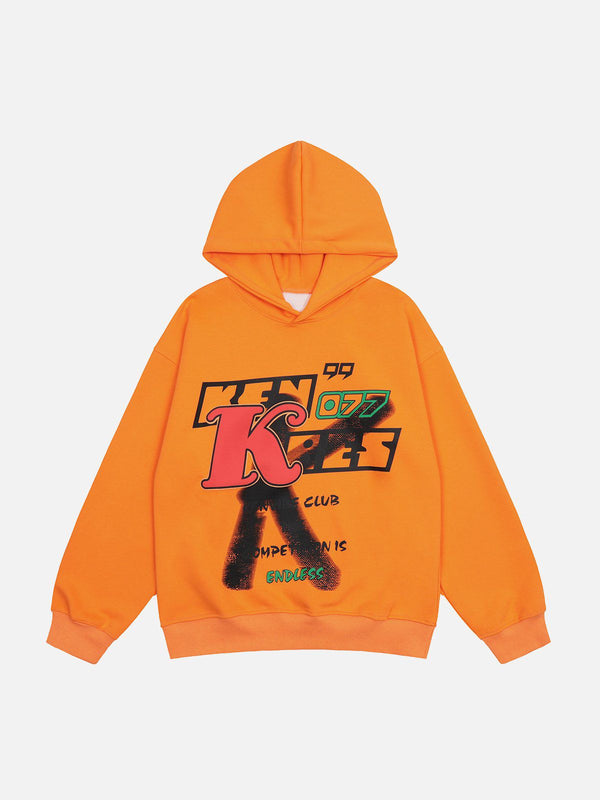 Helmiss - Graffiti Letter Print Hoodie- Streetwear Fashion - helmiss.com