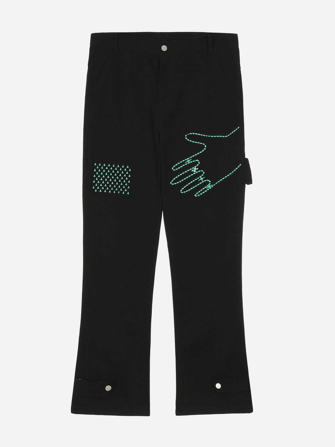 Helmiss - Hand Embroidery Cargo Pants- Streetwear Fashion - helmiss.com