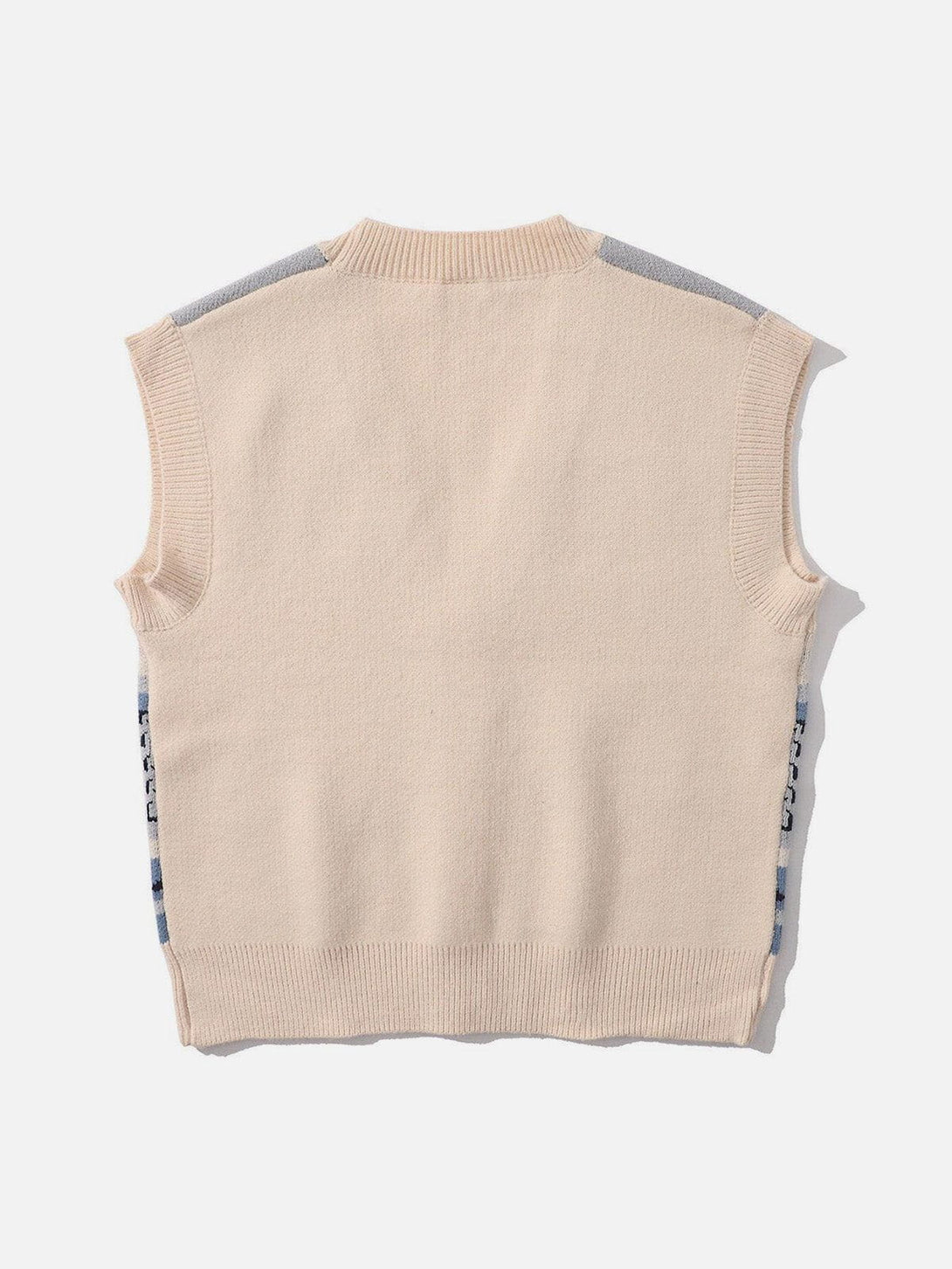 Helmiss - Hand In Hand Pattern Knit Sweater Vest- Streetwear Fashion - helmiss.com