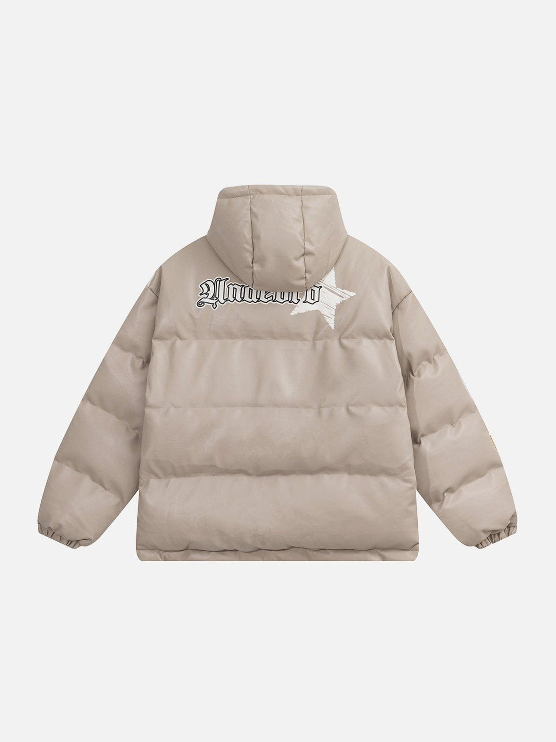 Helmiss - Hand Painted Star Print Winter Coat- Streetwear Fashion - helmiss.com