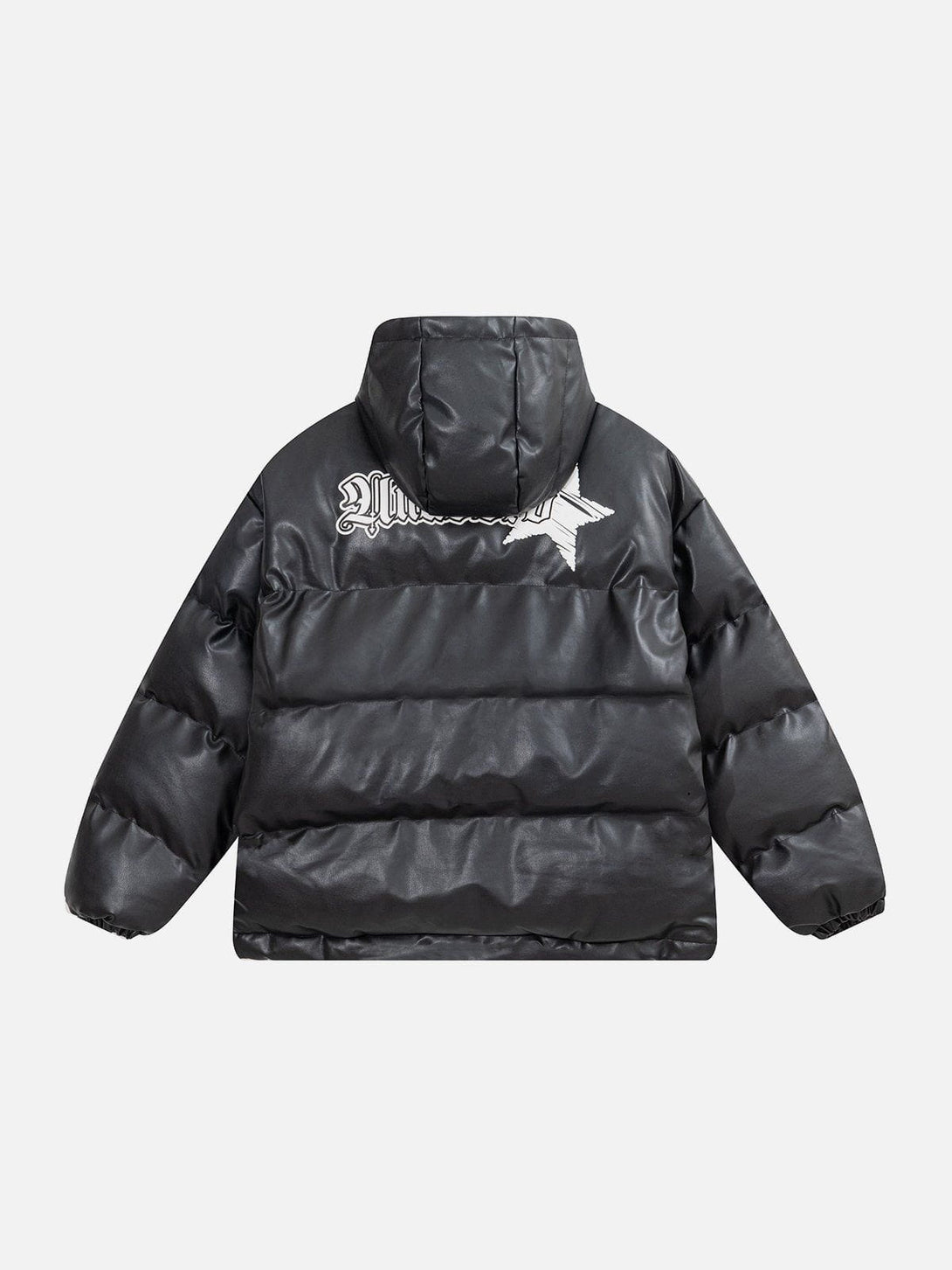 Helmiss - Hand Painted Star Print Winter Coat- Streetwear Fashion - helmiss.com