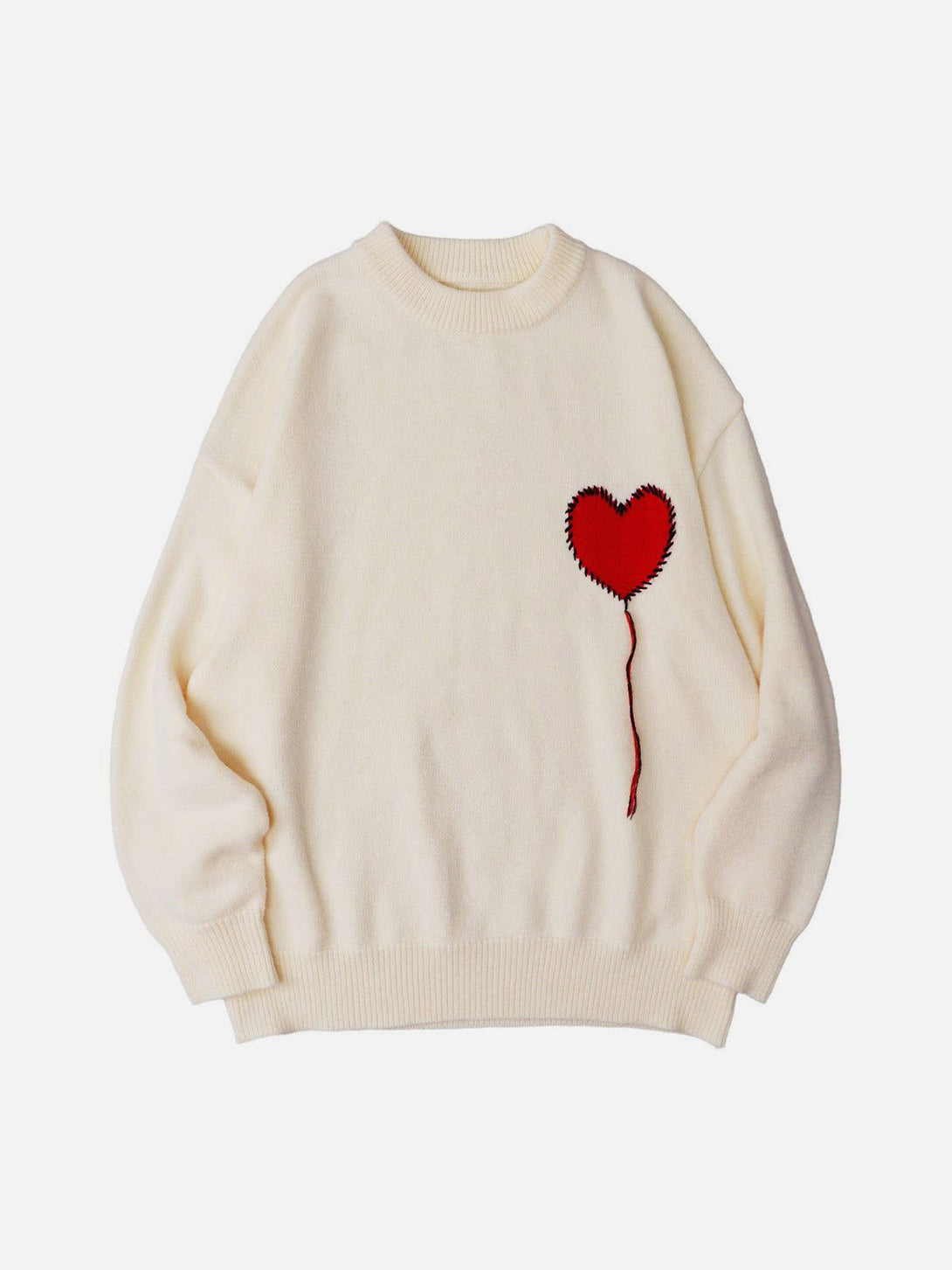 Helmiss - "Heart Choice" Knit Sweater- Streetwear Fashion - helmiss.com