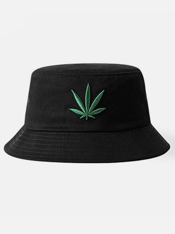 Helmiss - "Hemp Leaf" Bucket Cap- Streetwear Fashion - helmiss.com