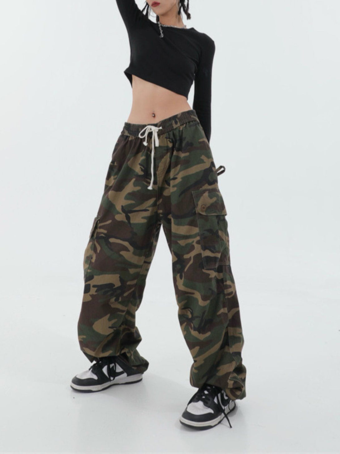 Helmiss - Hip Hop Camouflage Bind Feet Pants- Streetwear Fashion - helmiss.com