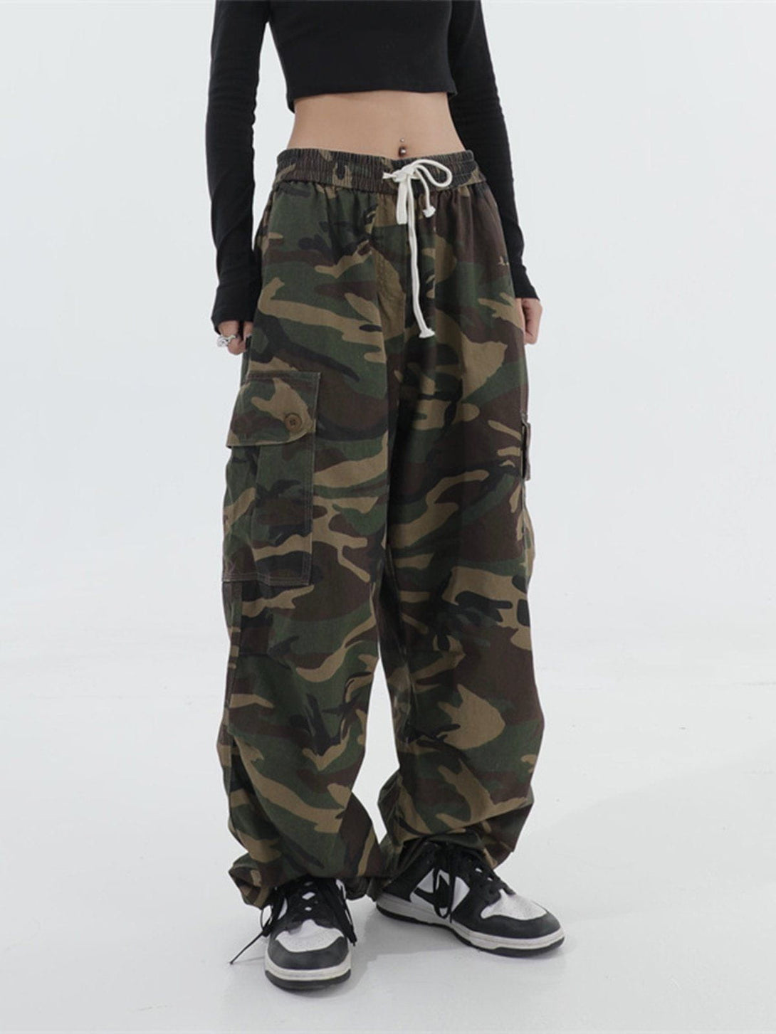 Helmiss - Hip Hop Camouflage Bind Feet Pants- Streetwear Fashion - helmiss.com