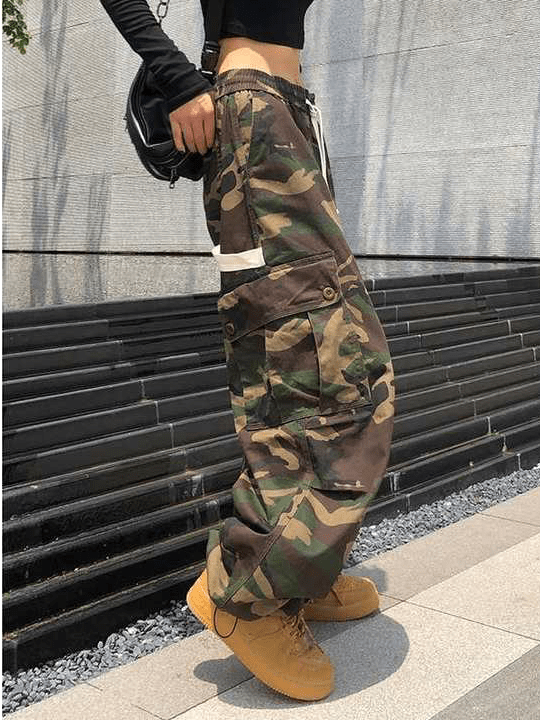 Helmiss - Hip Hop Camouflage Bind Feet Pants- Streetwear Fashion - helmiss.com