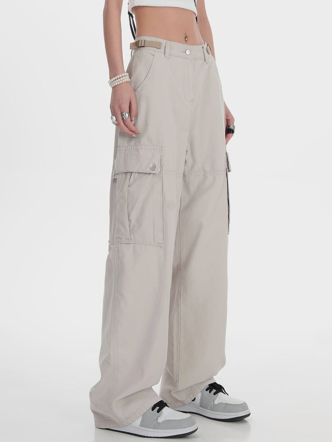 Helmiss - Hip Hop Straight Cargo Pants- Streetwear Fashion - helmiss.com