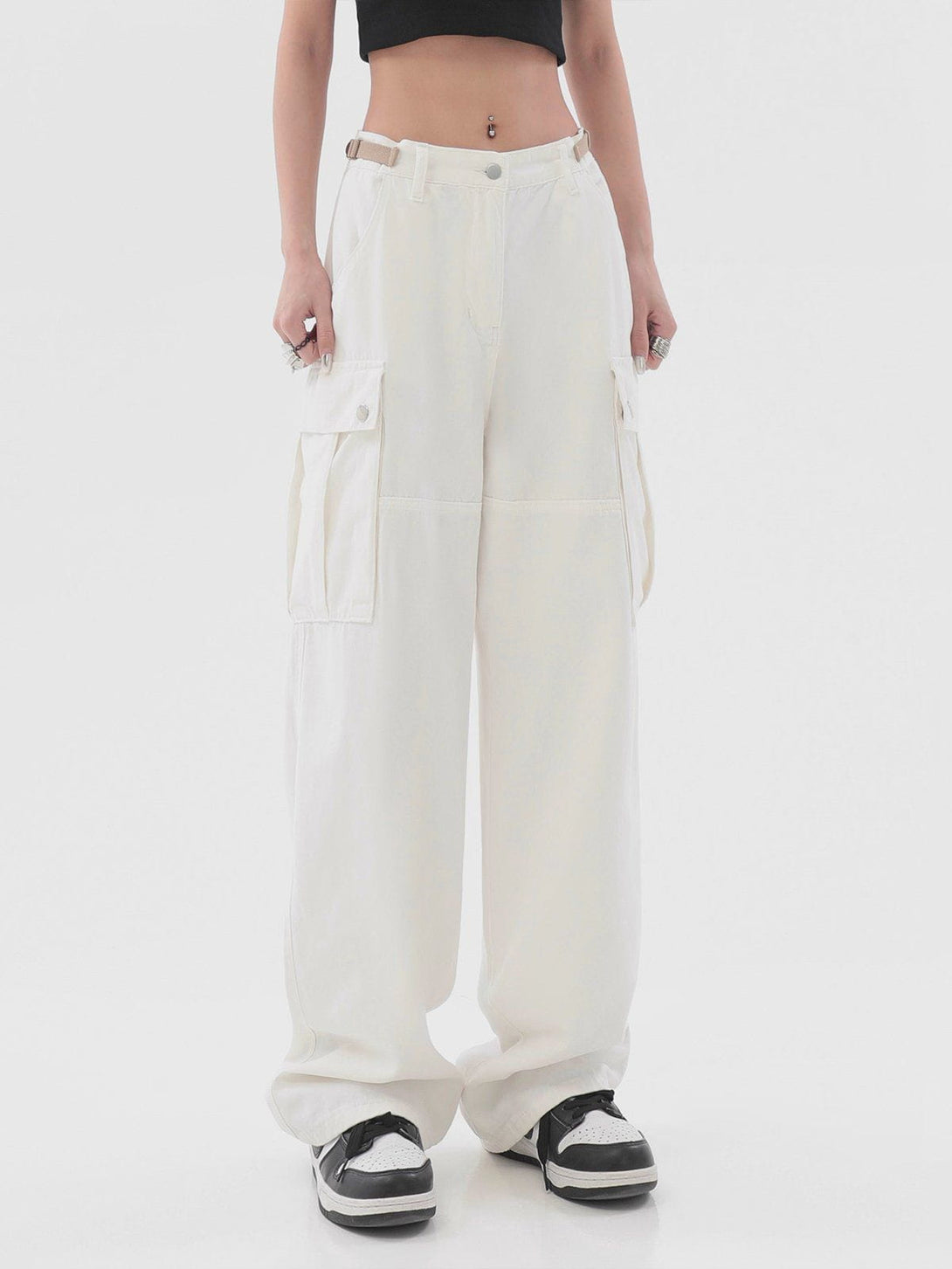 Helmiss - Hip Hop Straight Cargo Pants- Streetwear Fashion - helmiss.com