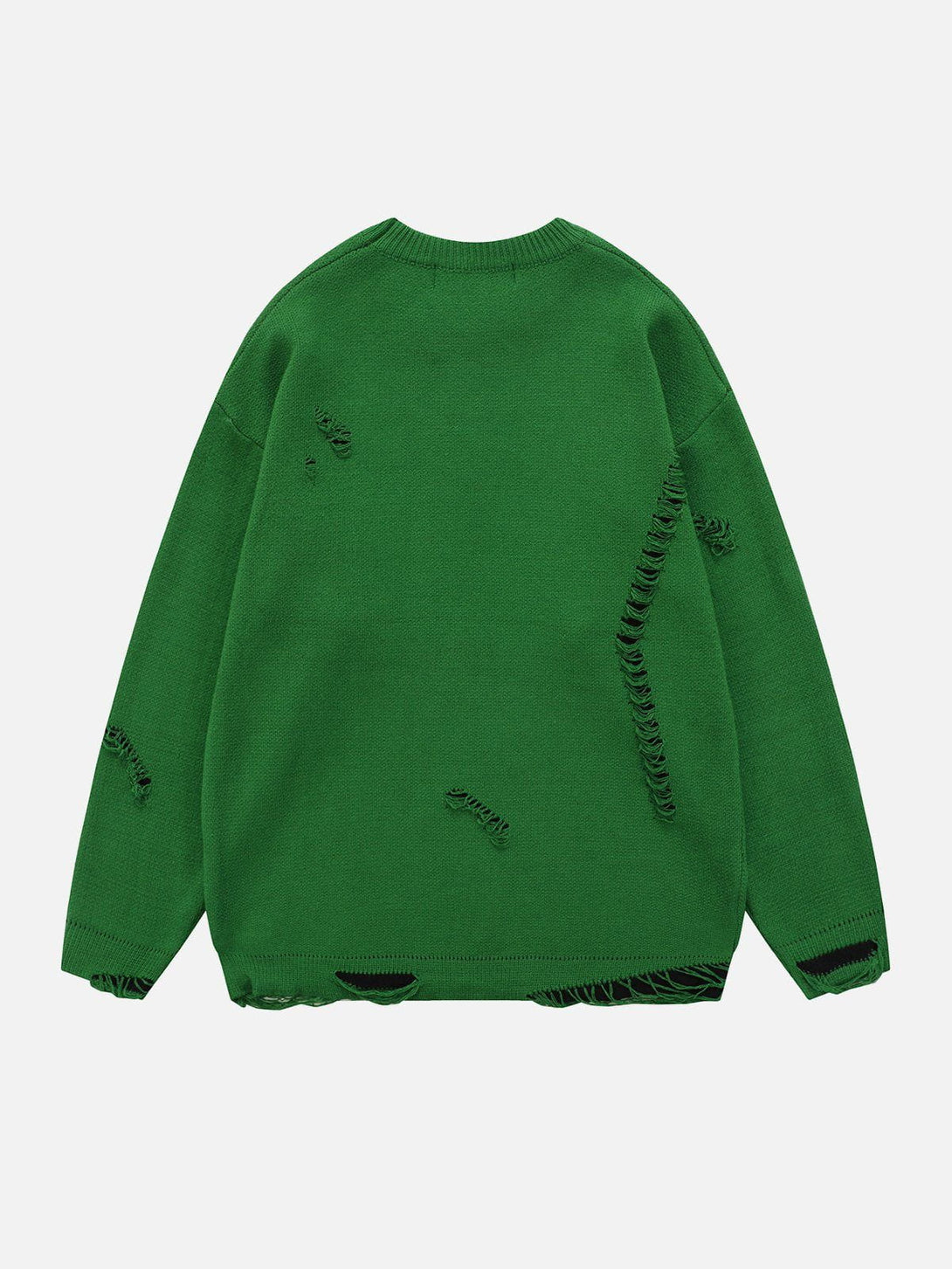 Helmiss - Hole Fake Two Sweater- Streetwear Fashion - helmiss.com