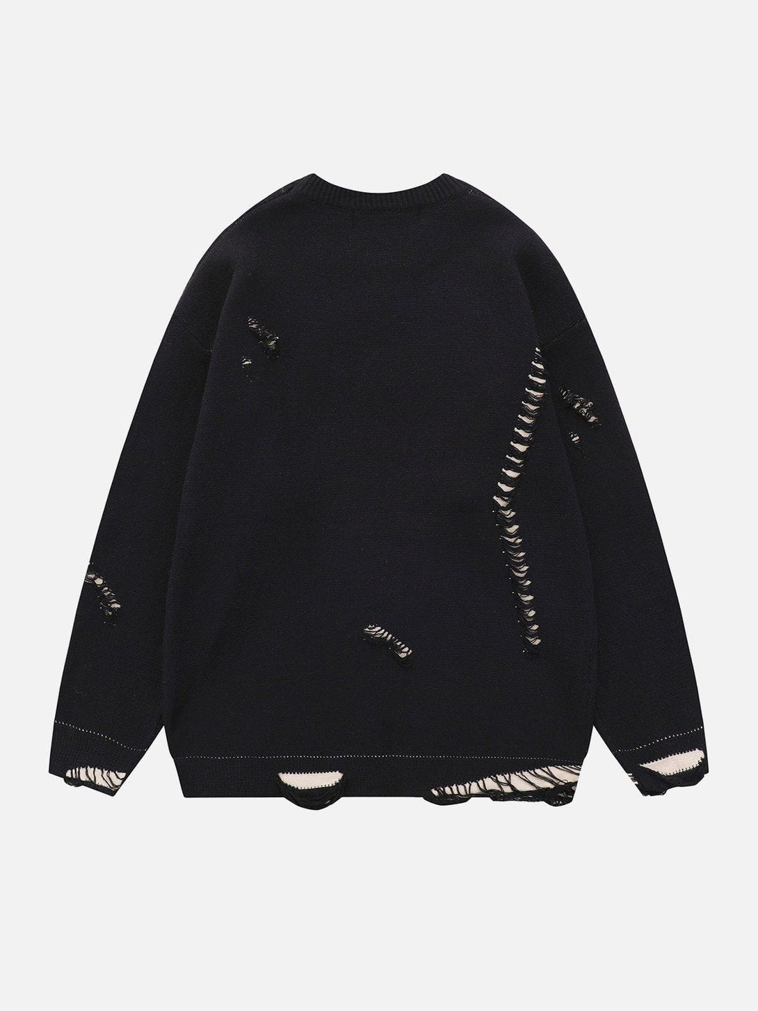 Helmiss - Hole Fake Two Sweater- Streetwear Fashion - helmiss.com