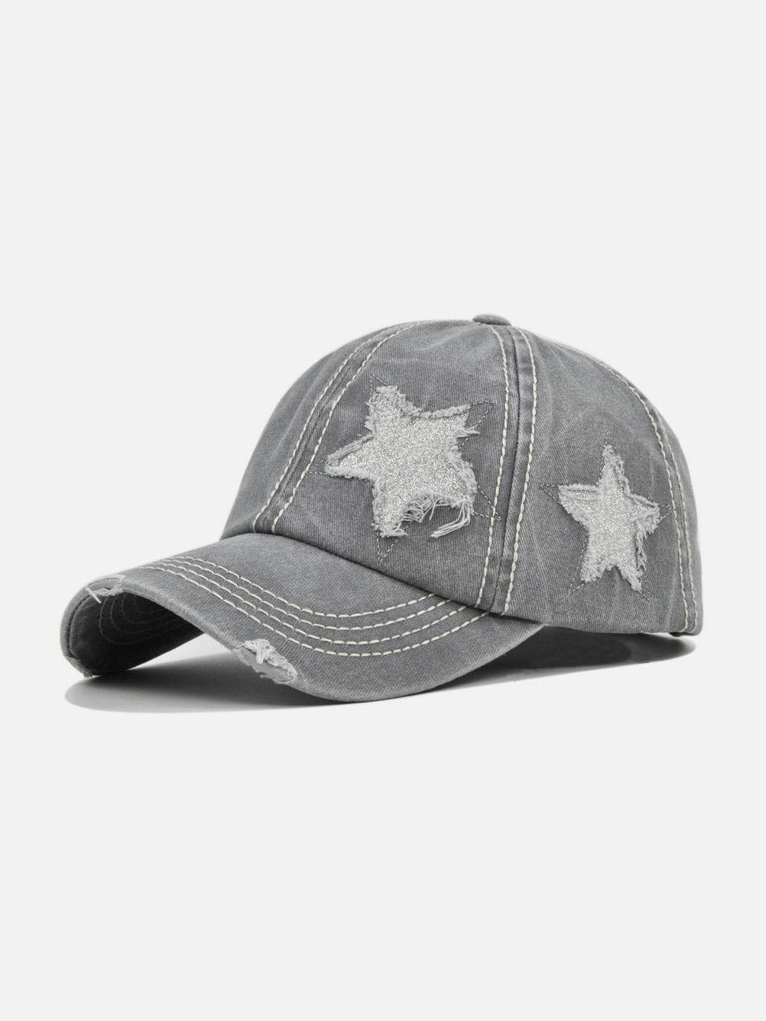 Helmiss - Hole Star Washed Hat- Streetwear Fashion - helmiss.com