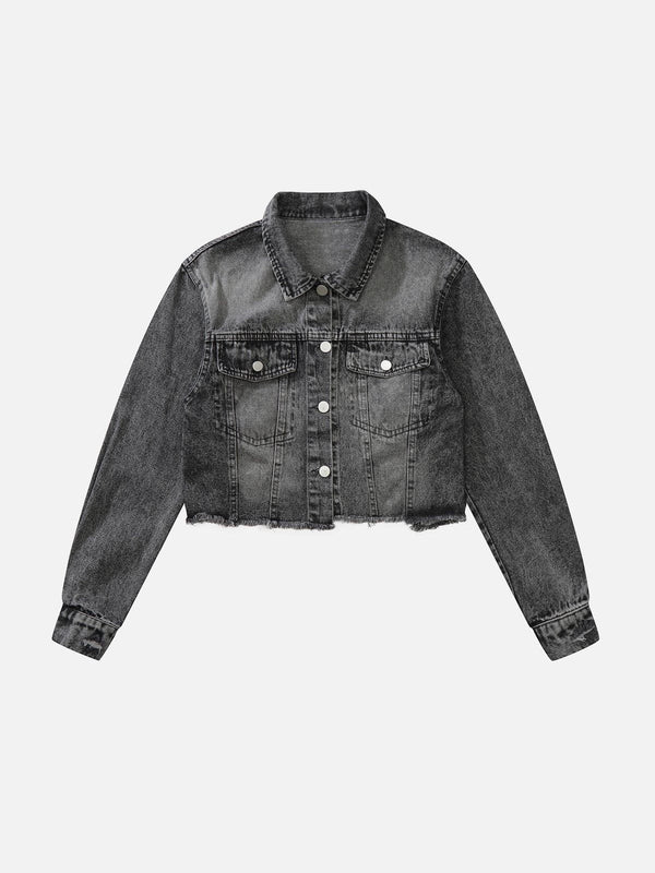 Helmiss - Hollow Out Patchwork Jacket- Streetwear Fashion - helmiss.com