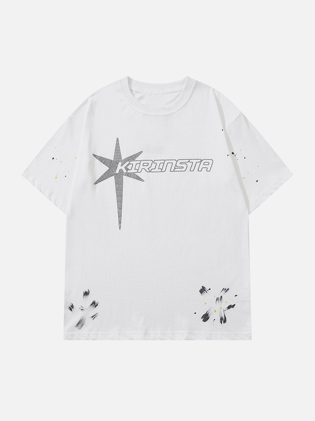 Helmiss - Hotfix Rhinestones Tee- Streetwear Fashion - helmiss.com