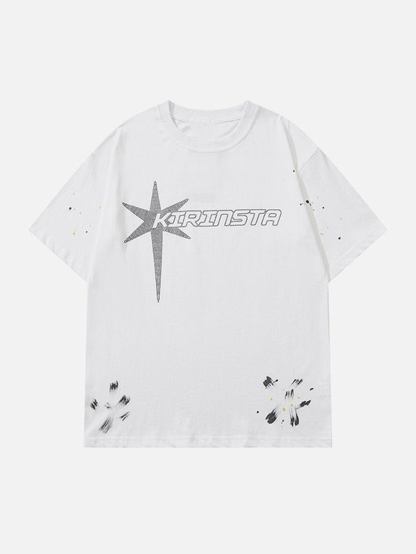 Helmiss - Hotfix Rhinestones Tee- Streetwear Fashion - helmiss.com