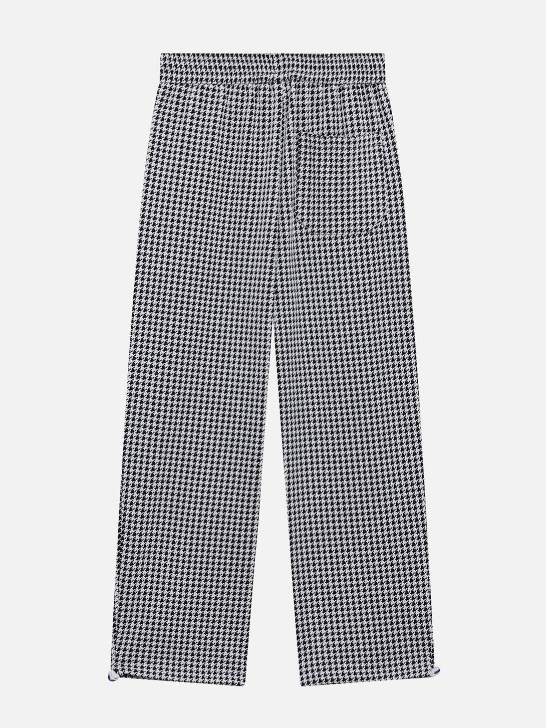 Helmiss - Houndstooth Straight-leg Casual Pants- Streetwear Fashion - helmiss.com