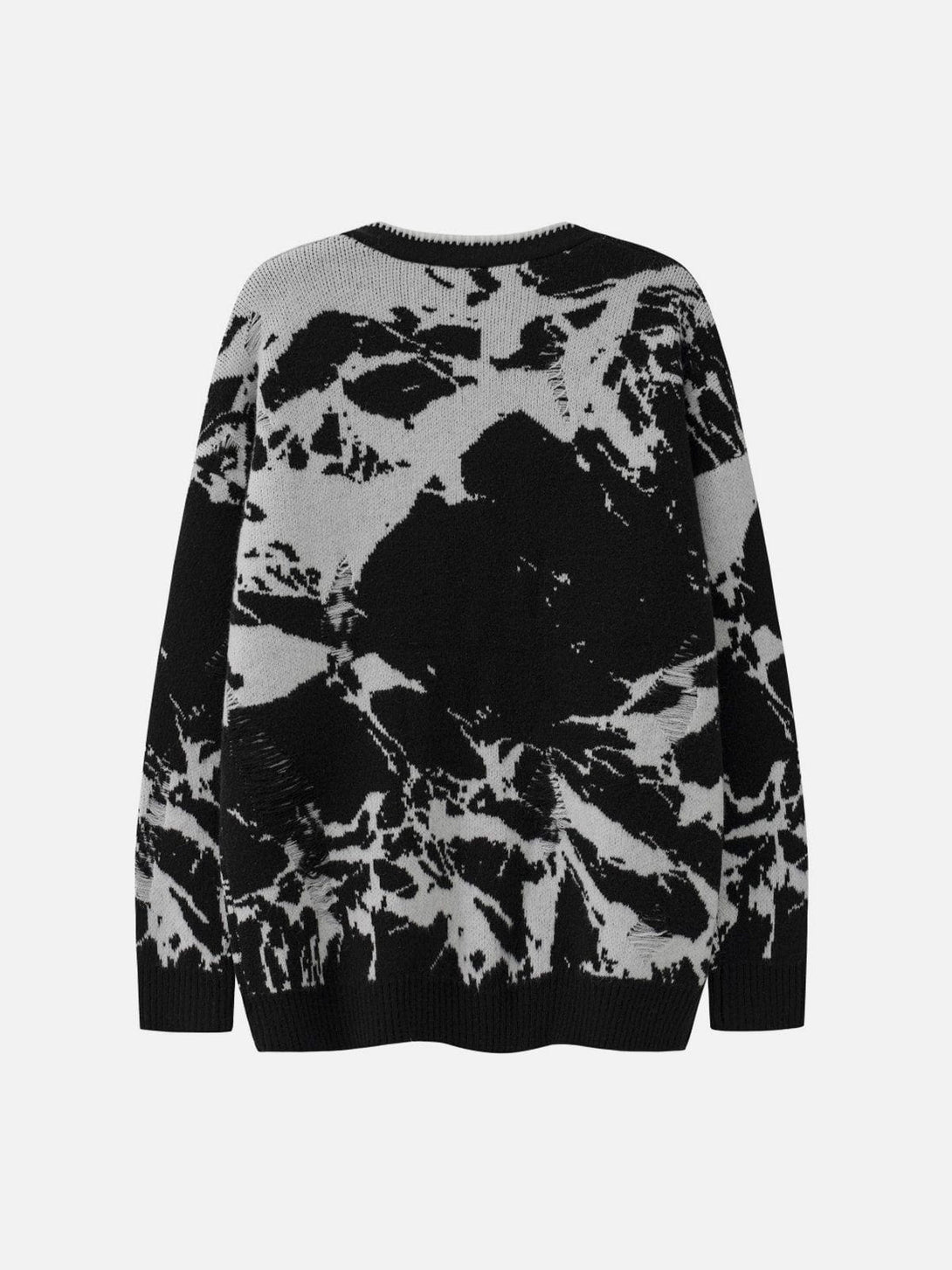 Helmiss - Ink And Water Style Embroidery Cardigan- Streetwear Fashion - helmiss.com