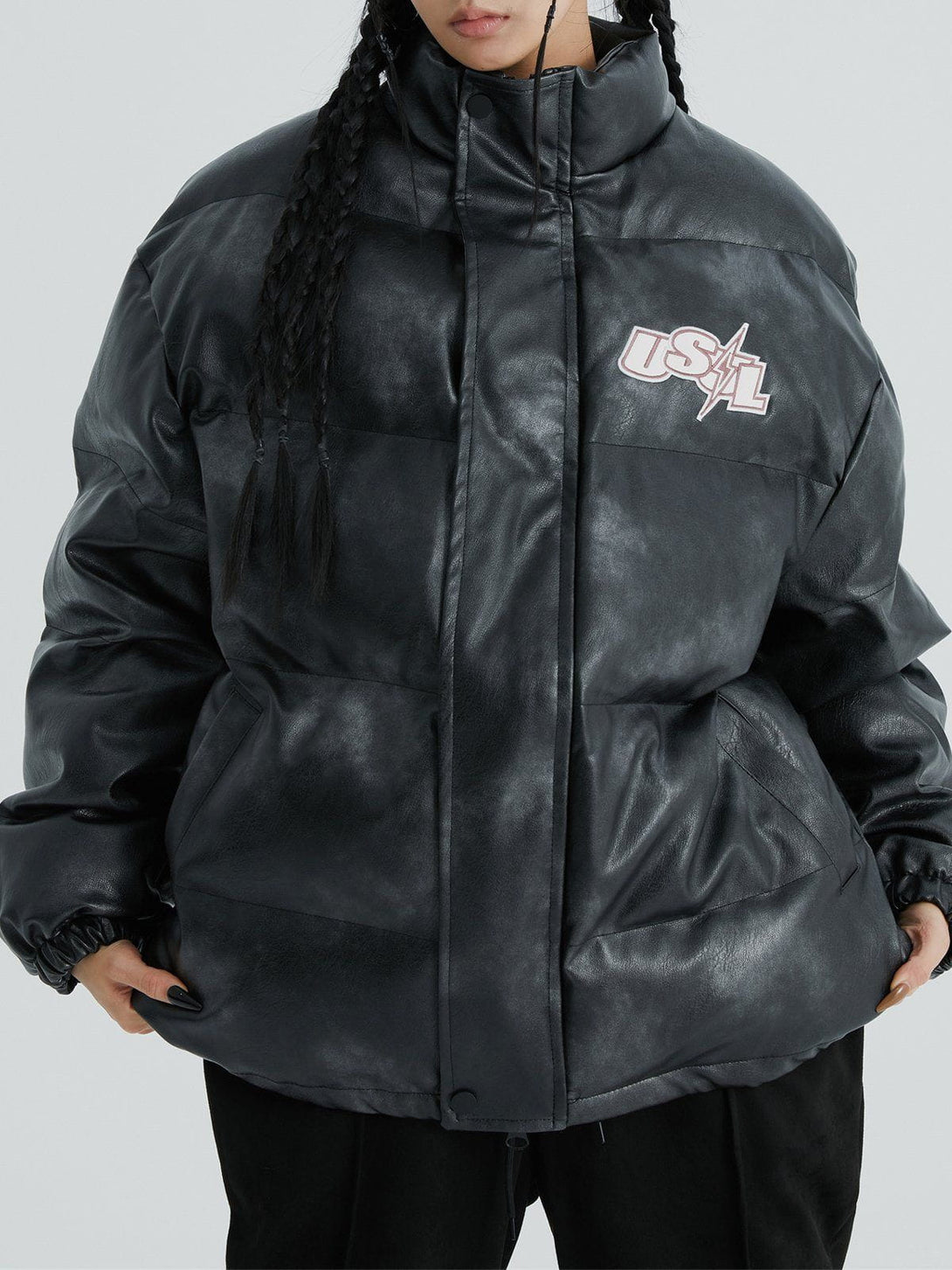 Helmiss - Inkjet Distressed Winter Coat- Streetwear Fashion - helmiss.com