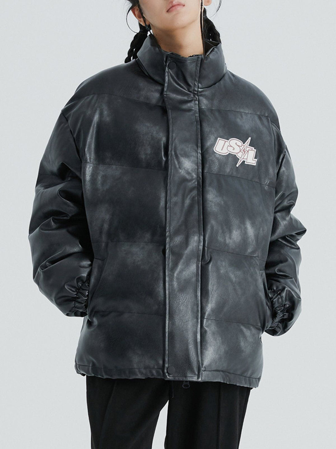 Helmiss - Inkjet Distressed Winter Coat- Streetwear Fashion - helmiss.com