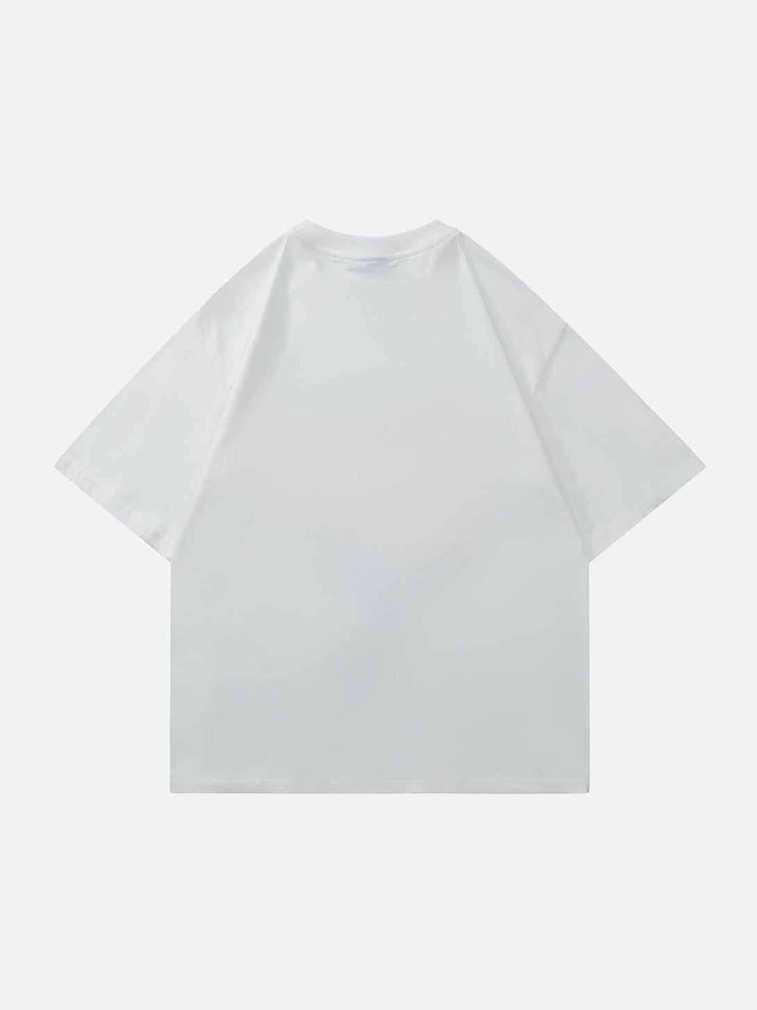 Helmiss - Irregular Heart Letter Print Tee- Streetwear Fashion - helmiss.com