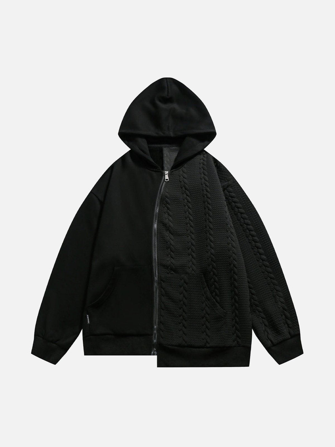 Helmiss - Irregular Patchwork Hoodie- Streetwear Fashion - helmiss.com