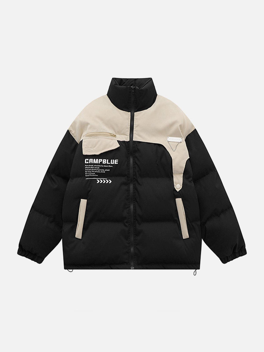 Helmiss - Irregular Patchwork Winter Coat- Streetwear Fashion - helmiss.com