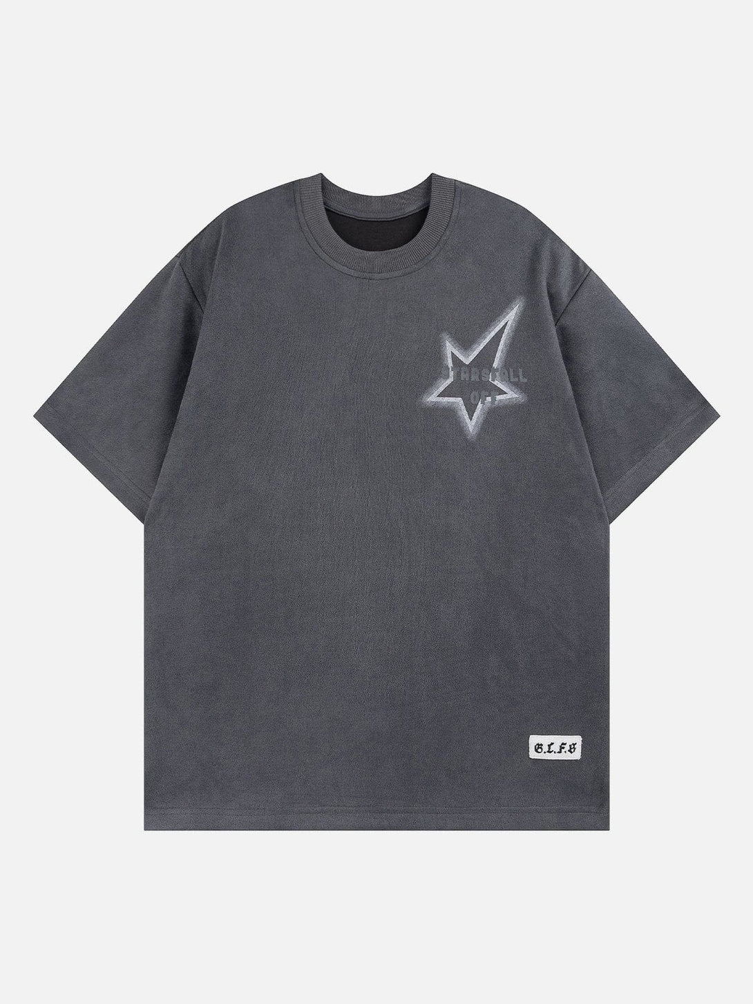 Helmiss - Irregular Stars Print Tee- Streetwear Fashion - helmiss.com