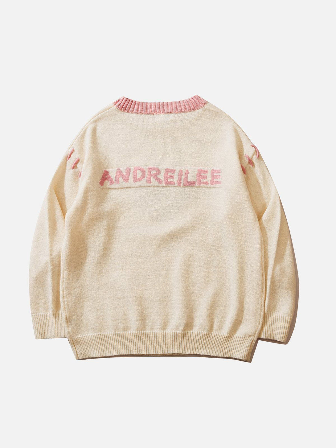 Helmiss - Juicy Peach Flocking Sweater- Streetwear Fashion - helmiss.com