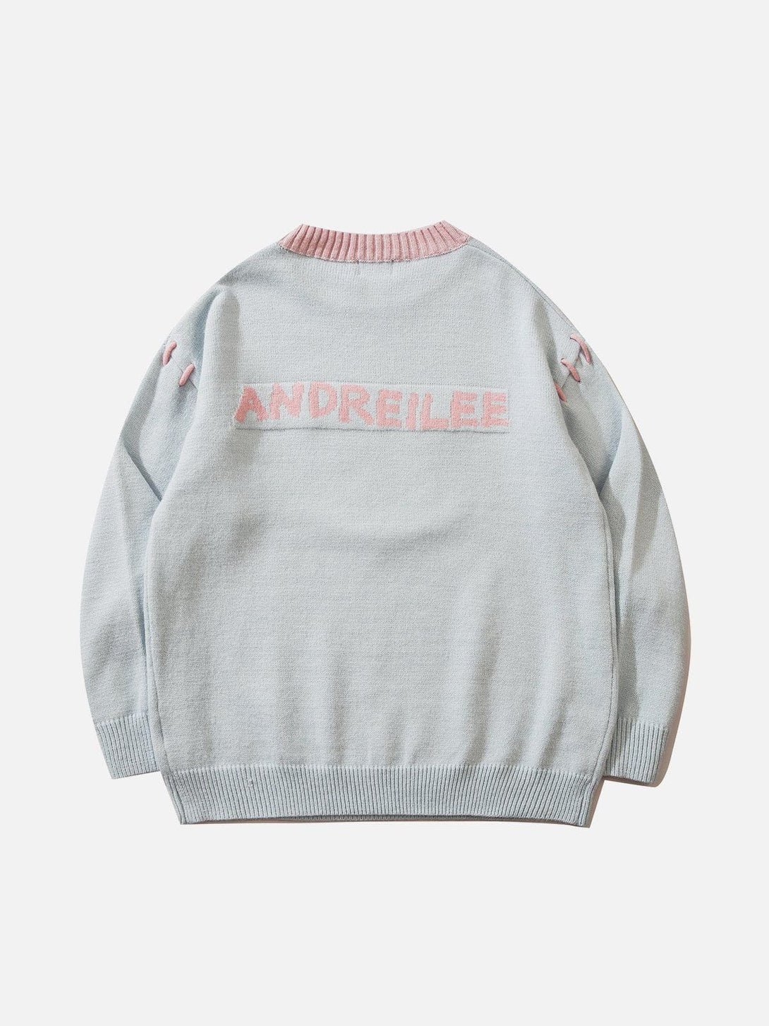 Helmiss - Juicy Peach Flocking Sweater- Streetwear Fashion - helmiss.com