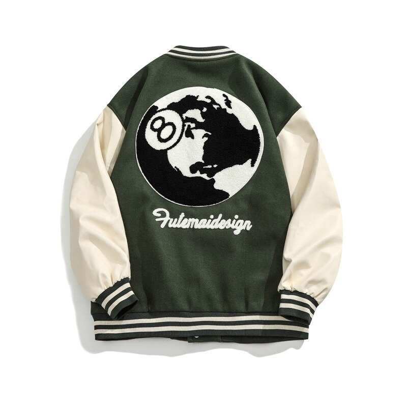 Helmiss - LBRHORN Baseball Jacket- Streetwear Fashion - helmiss.com