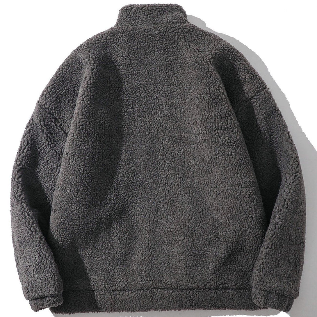 Helmiss - Label Sherpa Winter Coat- Streetwear Fashion - helmiss.com