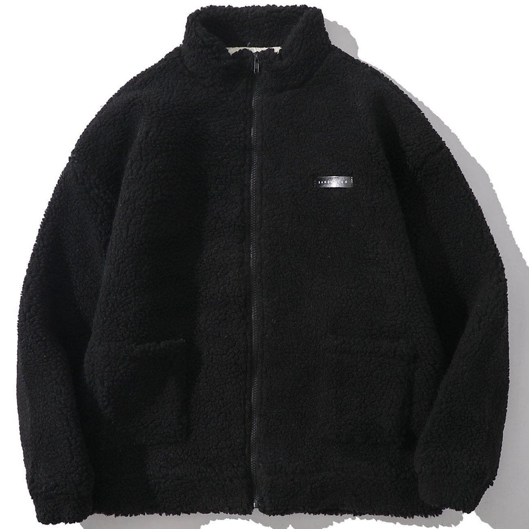 Helmiss - Label Sherpa Winter Coat- Streetwear Fashion - helmiss.com