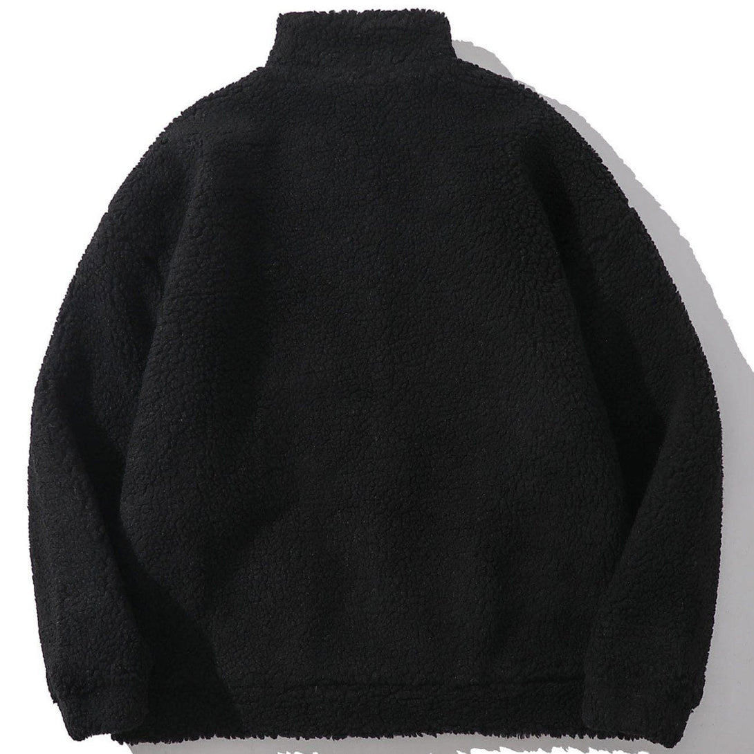 Helmiss - Label Sherpa Winter Coat- Streetwear Fashion - helmiss.com