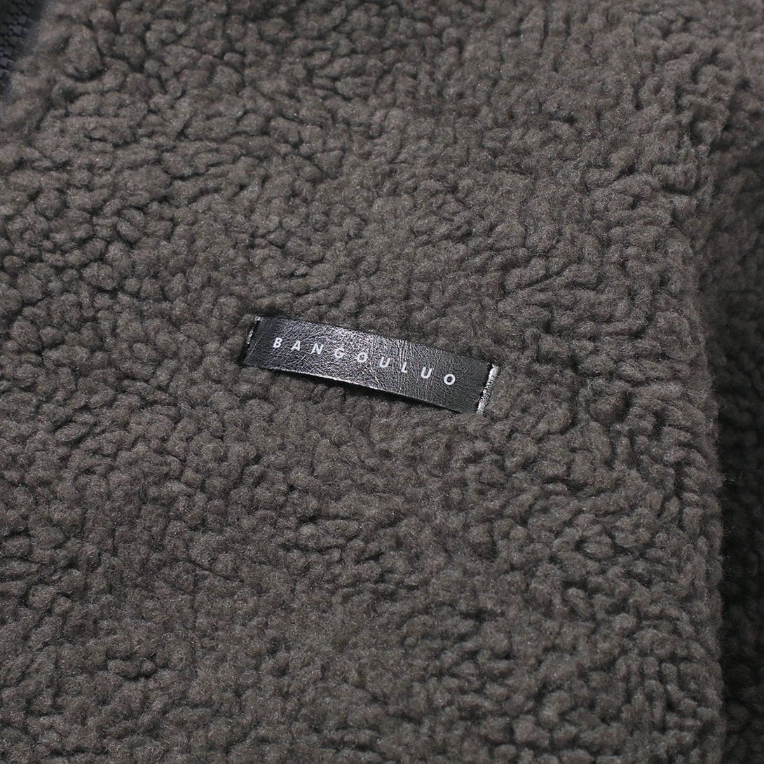 Helmiss - Label Sherpa Winter Coat- Streetwear Fashion - helmiss.com